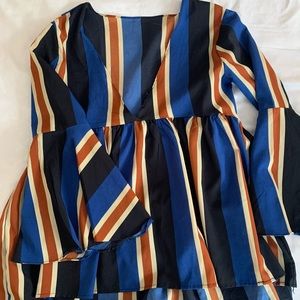 Deep V Neck Flowy Top